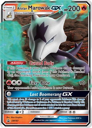 Alolan Marowak GX - SM187 SM187/248 - Holofoil