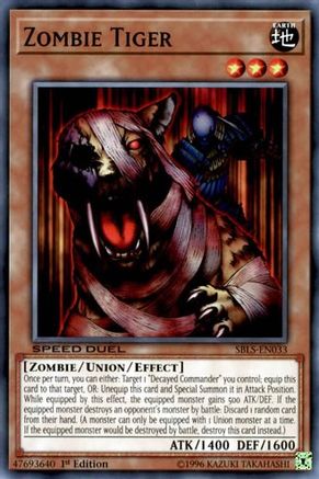 Zombie Tiger (SBLS-EN033) - Speed Duel: Arena of Lost Souls 1st Edition