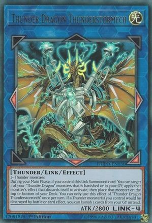 Thunder Dragon Thunderstormech (DUPO-EN030) - Duel Power 1st Edition