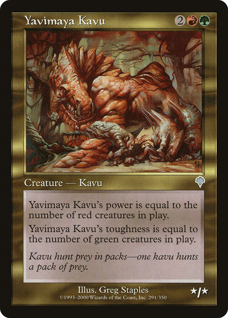 Yavimaya Kavu (INV-291) -  Foil