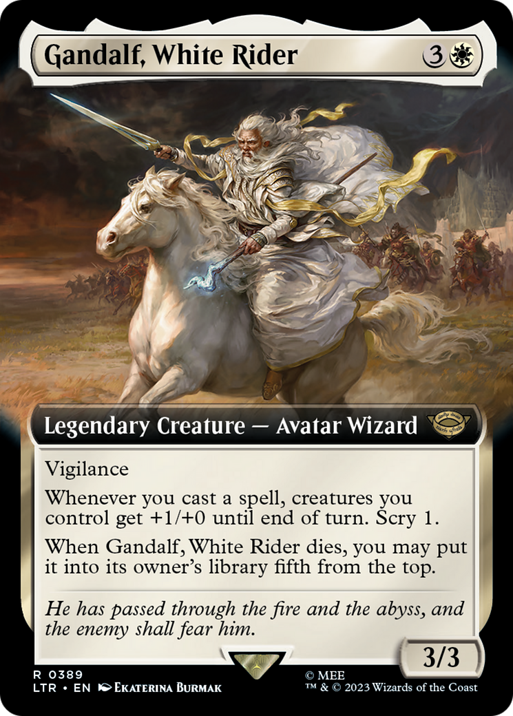 Gandalf, White Rider (LTR-389) - : (Extended Art)