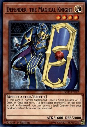 Defender, the Magical Knight (SR08-EN007) - Structure Deck: Order of the Spellcasters 1st Edition