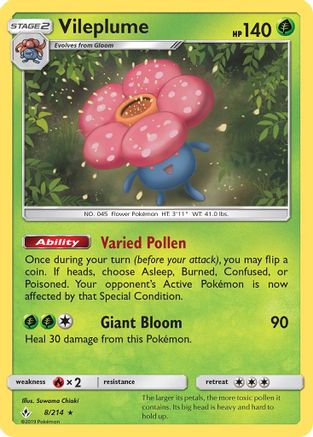 Vileplume 8/214 - Holofoil