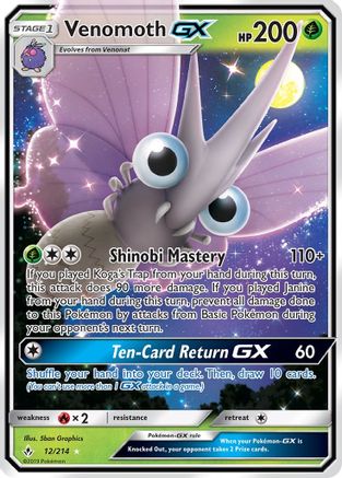 Venomoth GX 12/214 - Holofoil