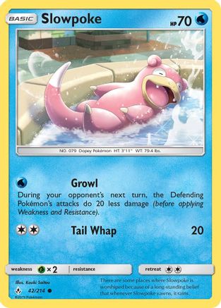 Slowpoke 42/214 - Reverse Holofoil