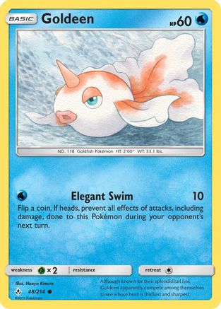 Goldeen 48/214 - Reverse Holofoil