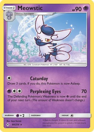 Meowstic 80/214 - Reverse Holofoil