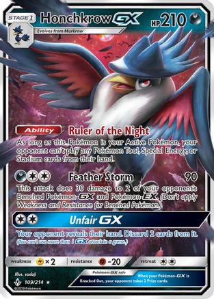 Honchkrow GX 109/214 - Holofoil