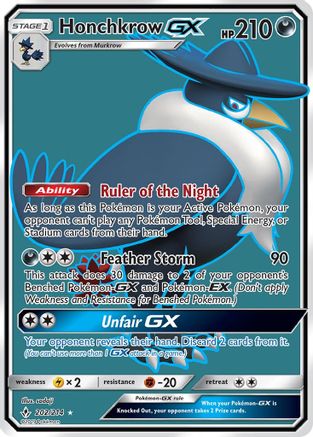 Honchkrow GX (Full Art) 202/214 - Holofoil