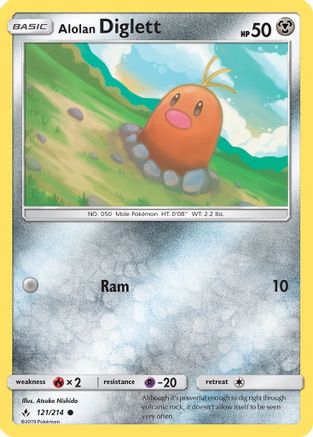 Alolan Diglett 121/214 - Reverse Holofoil