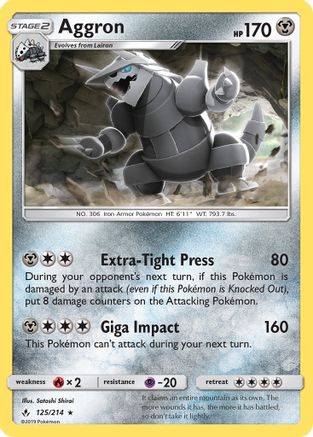 Aggron 125/214 - Reverse Holofoil