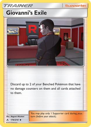 Giovanni's Exile 174/214 - Reverse Holofoil