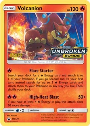 Volcanion - SM179 (Prerelease) [Staff] SM179 - Holofoil