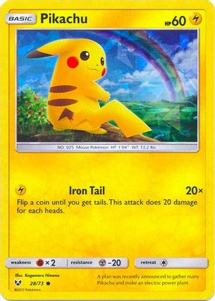 Pikachu - 28/73 (Cracked Ice Holo) 28 - Holofoil