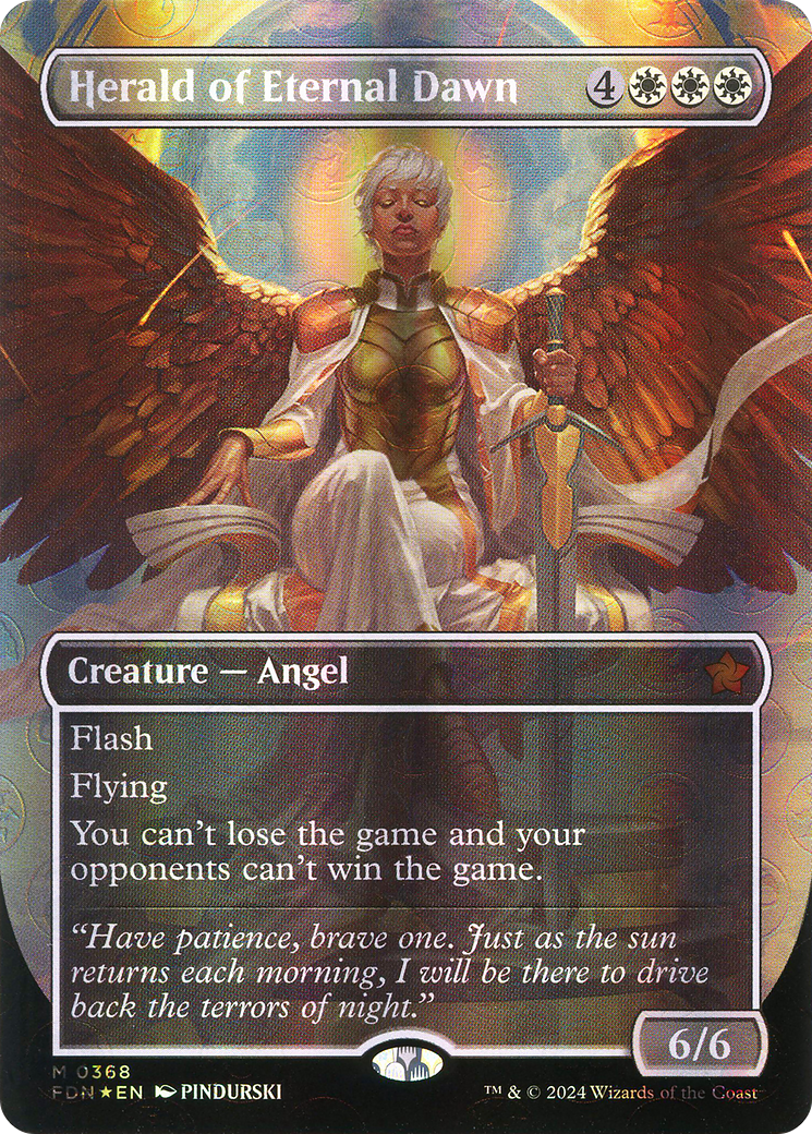 Herald of Eternal Dawn (FDN-368) -  (Borderless) Foil