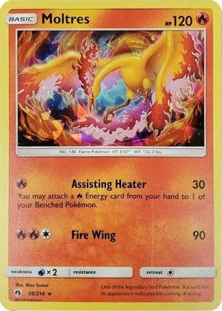 Moltres - 38/214 (Cracked Ice Holo) 38 - Holofoil