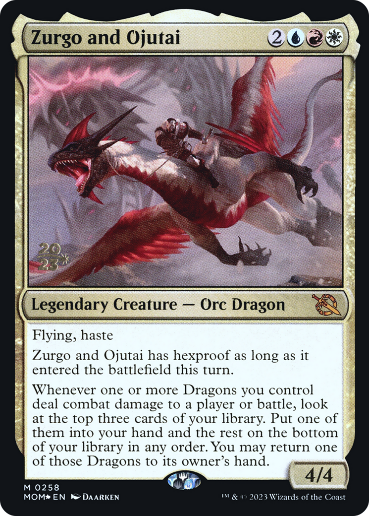 Zurgo and Ojutai (PRE-258S) -  Foil