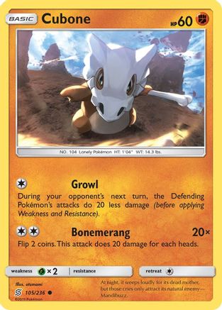 Cubone 105/236 -