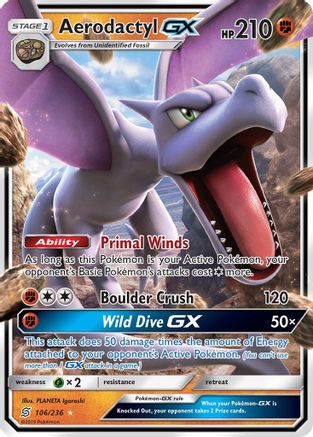 Aerodactyl GX 106/236 - Holofoil