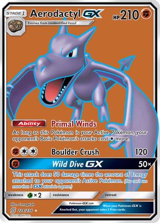 Aerodactyl GX (Full Art) 224/236 - Holofoil