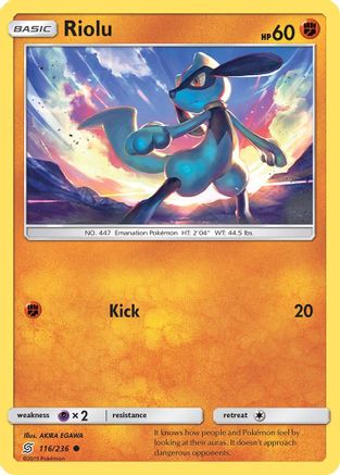 Riolu (116) 116/236 - Reverse Holofoil