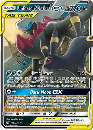 Umbreon & Darkrai GX 125/236 - Holofoil