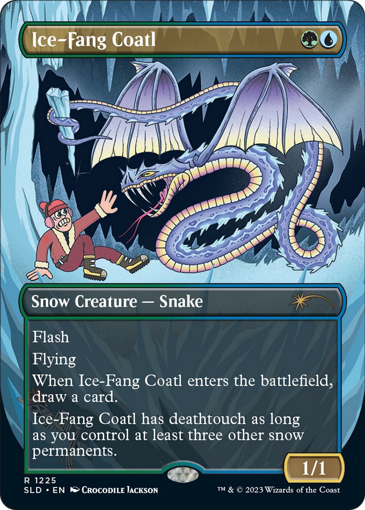 Ice-Fang Coatl (SLD-1225) -  (Borderless) Foil