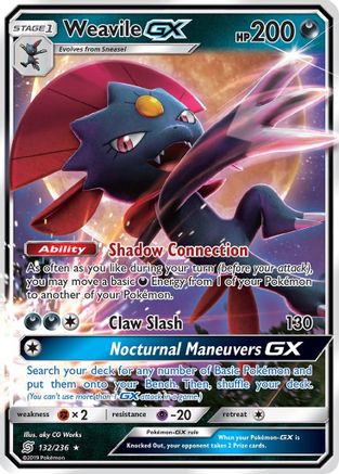 Weavile GX 132/236 - Holofoil