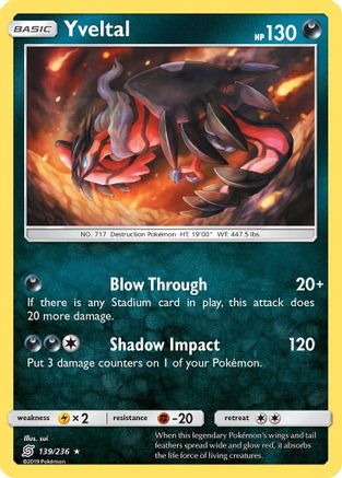 Yveltal 139/236 - Reverse Holofoil