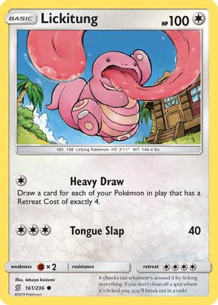 Lickitung 161/236 - Reverse Holofoil