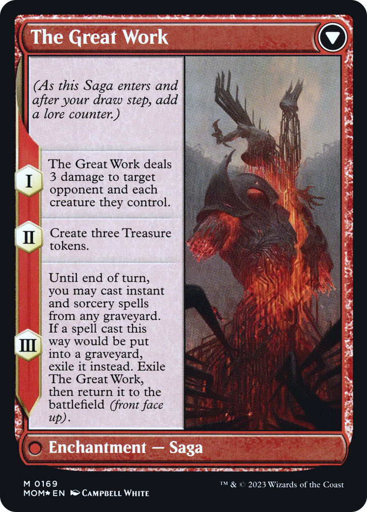 Urabrask // The Great Work (PRE-169S) -  Foil