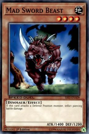 Mad Sword Beast (SS03-ENA09) - Speed Duel Decks: Ultimate Predators 1st Edition