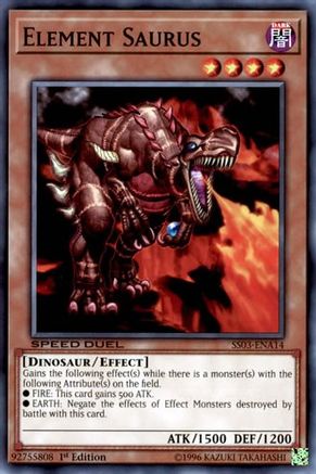 Element Saurus (SS03-ENA14) - Speed Duel Decks: Ultimate Predators 1st Edition