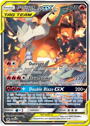 Reshiram & Charizard GX - SM201 SM201/248 - Holofoil