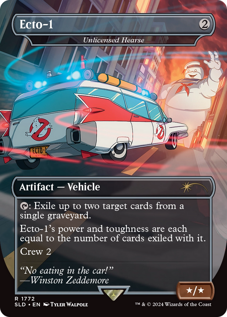 Unlicensed Hearse (SLD-1772) -  / Ecto-1 (Borderless)