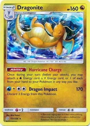 Dragonite - 151/236 (Cracked Ice Holo) 151 - Holofoil