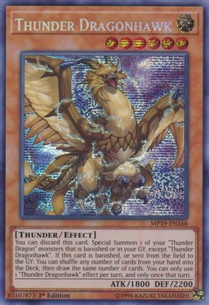 Thunder Dragonhawk (MP19-EN168) - 2019 Gold Sarcophagus Tin Mega Pack Unlimited