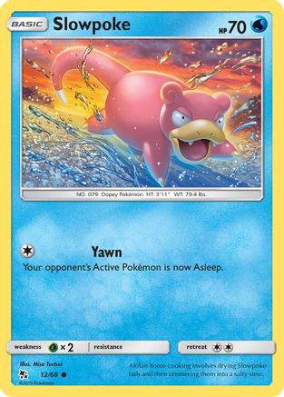 Slowpoke 12/68 - Reverse Holofoil