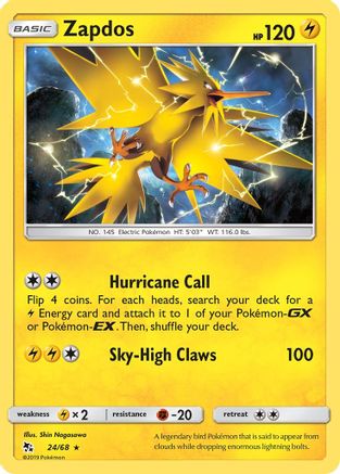 Zapdos 24/68 - Holofoil