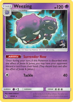 Weezing 29/68 - Reverse Holofoil