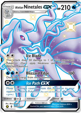 Alolan Ninetales GX SV53/94 - Holofoil