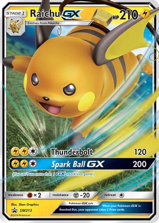 Raichu GX - SM213 SM213/248 - Holofoil