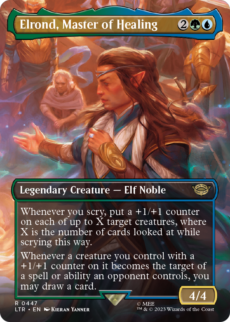 Elrond, Master of Healing (LTR-447) -  (Borderless) Foil