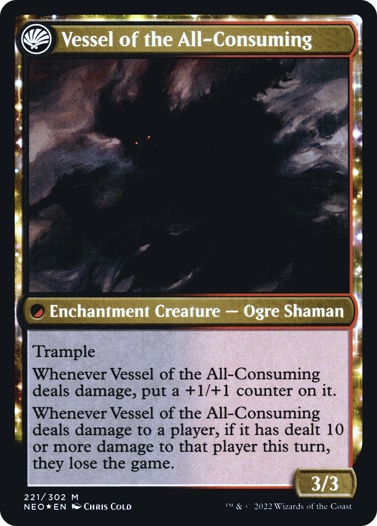 Hidetsugu Consumes All // Vessel of the All-Consuming (PRE-221S) - : (fandfc, enchantment) Foil