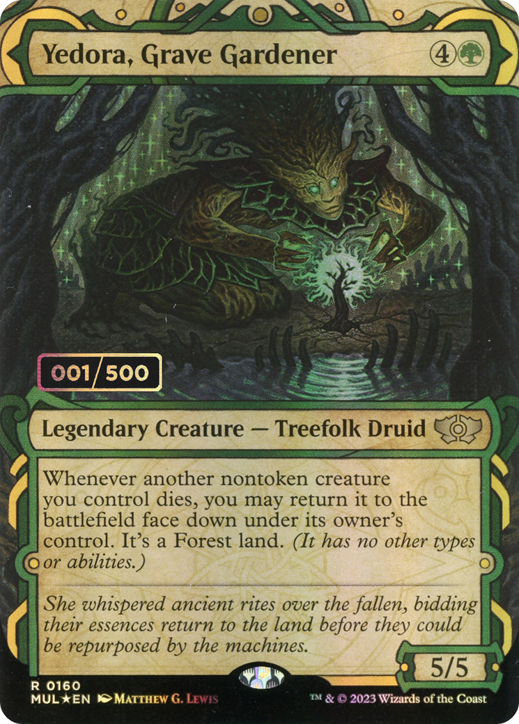 Yedora, Grave Gardener (MUL-160Z) - : (Showcase) (Borderless) Foil