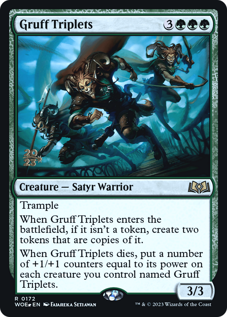 Gruff Triplets (PRE-172S) -  Foil