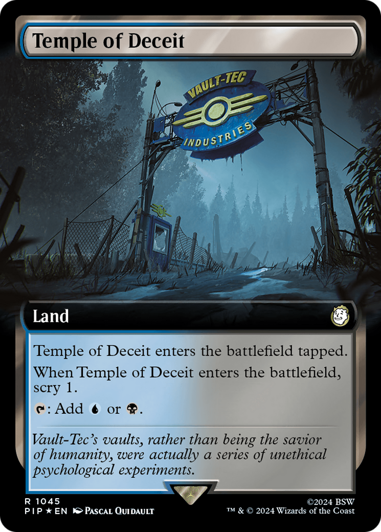 Temple of Deceit (PIP-1045) - : (Extended Art) Foil