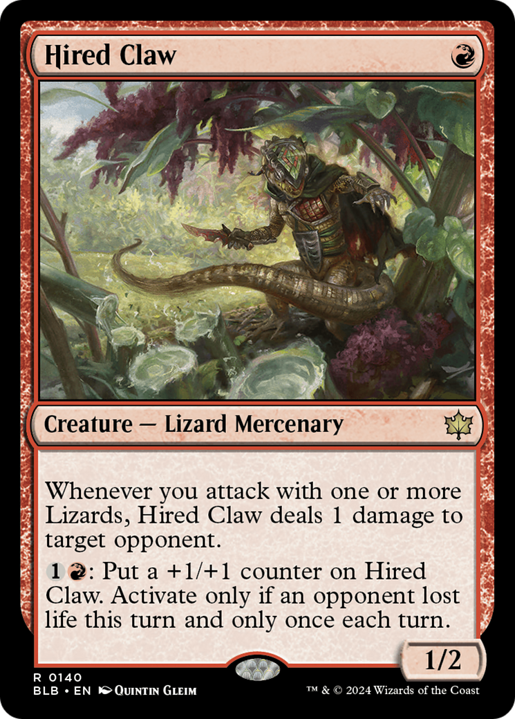 Hired Claw (BLB-140) -  Foil