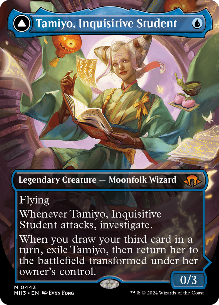 Tamiyo, Inquisitive Student // Tamiyo, Seasoned Scholar (MH3-443) -  (Borderless)