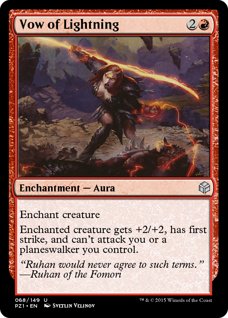 Vow of Lightning (PZ1-068) -  Foil